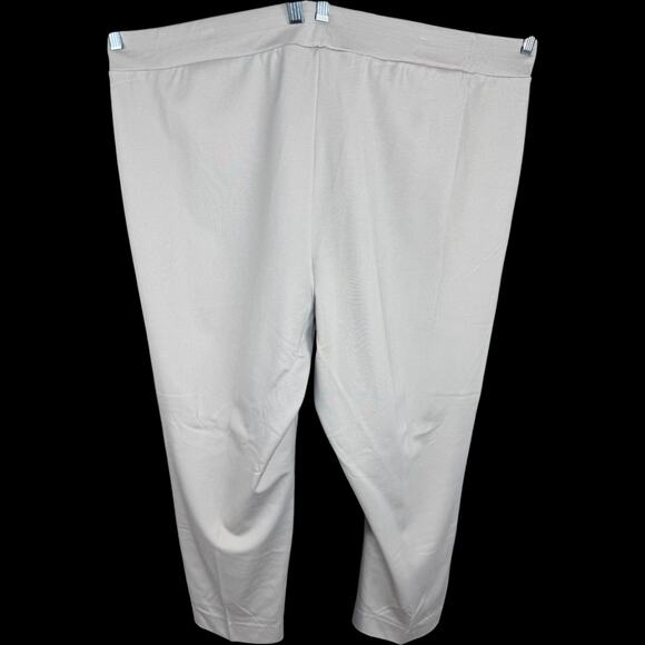 SUSAN‎ GRAVER Everyday Slim Leg Pants Beige Pull On Stretch 3X NWT Comfort - Picture 6 of 9